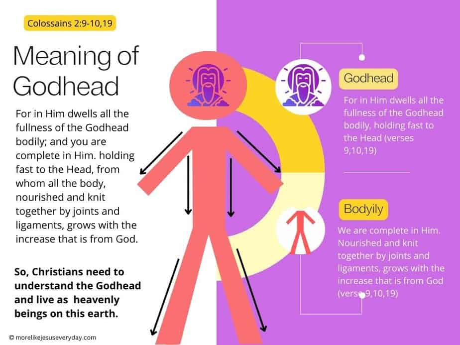 Jesus is the GodHead to us as the body of Christ - Paul's explanation of how Jesus the Godhead bodily makes us heavenly beings